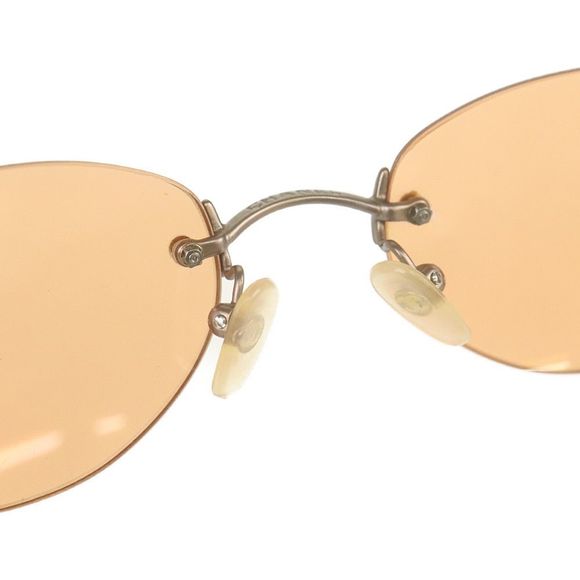 Chanel CC Logo Brown Silver Rimless 4003 - Picture 7 of 7